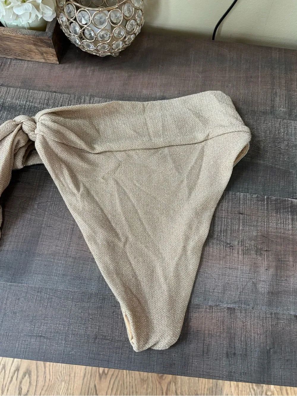 Beach Riot Beige Glitter Bikini Set - Picture 6 of 6